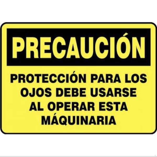 Accuform OSHA CAUTION Safety Sign EYE SHMPPA610VP SHMPPA610VP - main